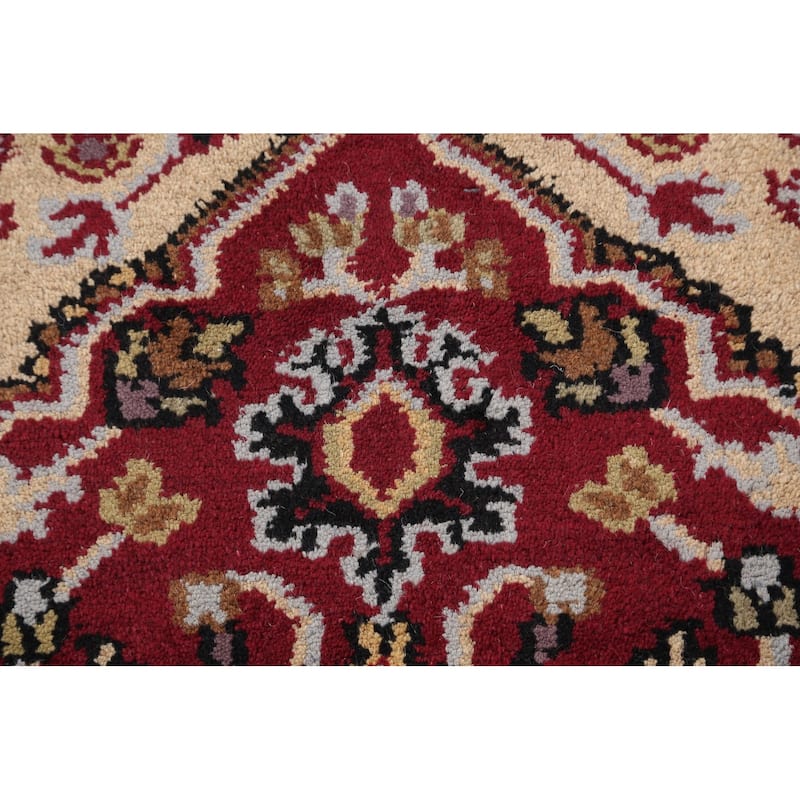 Stunning Geometric Heriz Oriental Area Rug Wool Hand-knotted - 3'11" x 5'10"