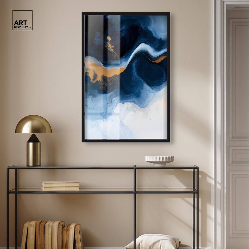 Blue Deep I Shadowbox by Art Remedy