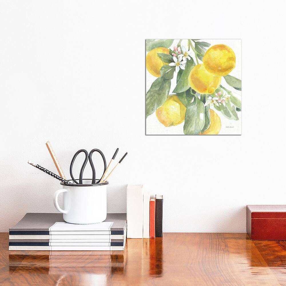 iCanvas "Citrus Charm Lemons II" by Beth Grove Canvas Print