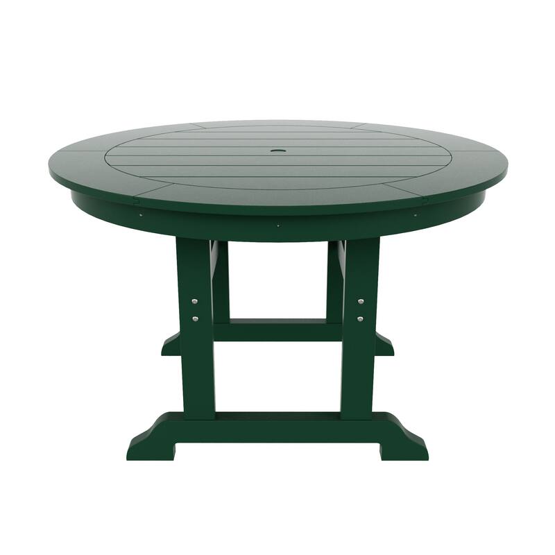 Polytrends Laguna Hdpe All Weather Outdoor Patio 47" Round Dining Table