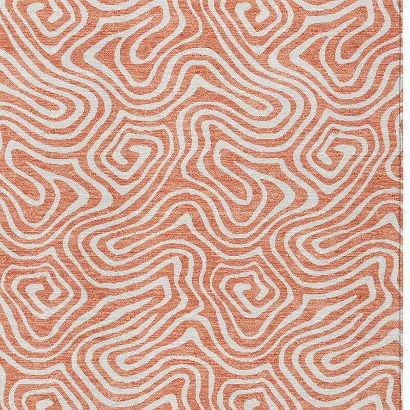 HomeRoots Abstract Transitional Rectangle Outdoor Rug