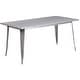 preview thumbnail 25 of 32, Rectangular Metal Indoor-Outdoor Table Set