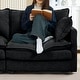 preview thumbnail 95 of 117, 3-Seater Comfy Cloud Couches with Movable Ottoman
