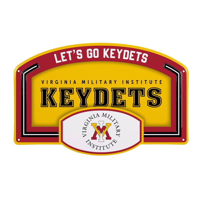 Virginia Military Institute Embossed Steel Wall Sign, 11" x 17"