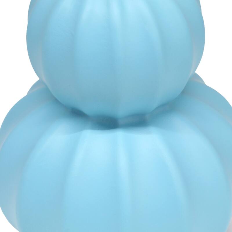 Double Gourd Ceramic Table Lamp with Fabric Shade - 6 x 6 x 13 in. (L x W x H)