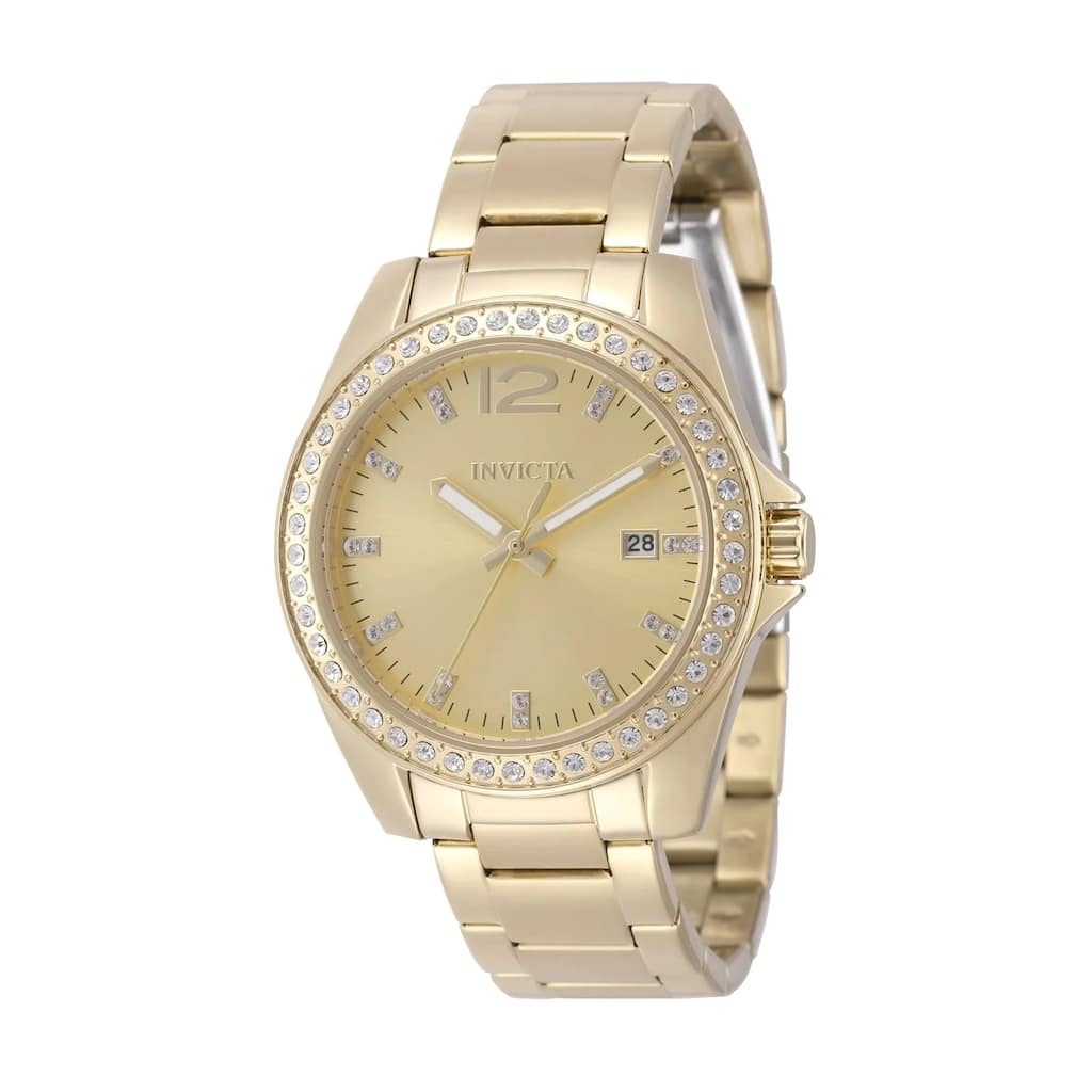 Invicta Women's 49847 Angel Quartz PC32 Gold Dial Watch