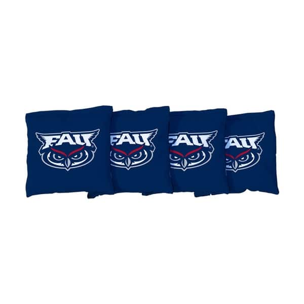 slide 2 of 3, FAU Blue Cornhole Bags All-Weather Resin Filled