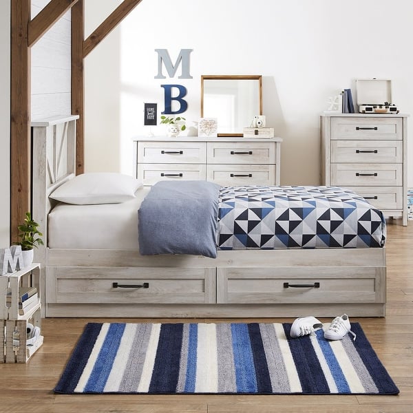 Modern Farmhouse 6 - Drawer Dresser, Rustic Gray Finish - Bed Bath & Beyond  - 37991805
