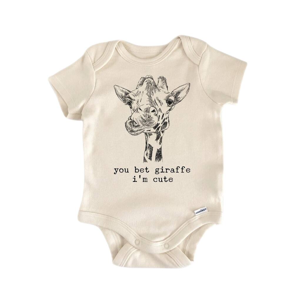 Giraffe Cute - Baby Boy Girl Clothes Infant Bodysuit Funny Cute Newborn