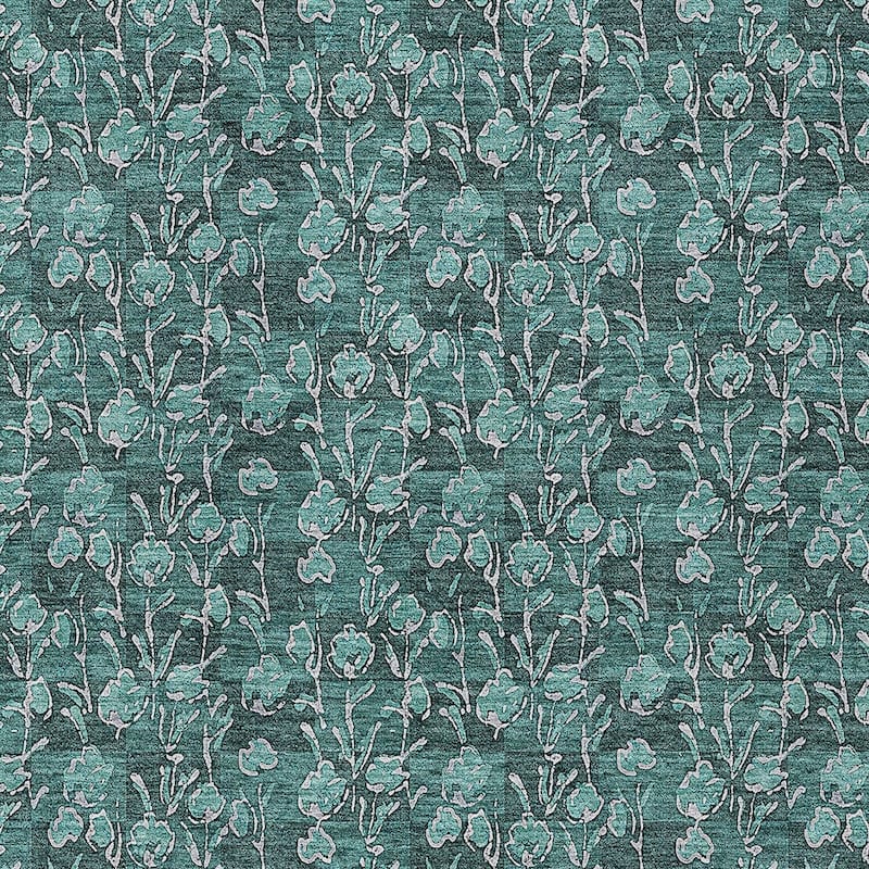 HomeRoots Floral Transitional Rectangle Outdoor Rug