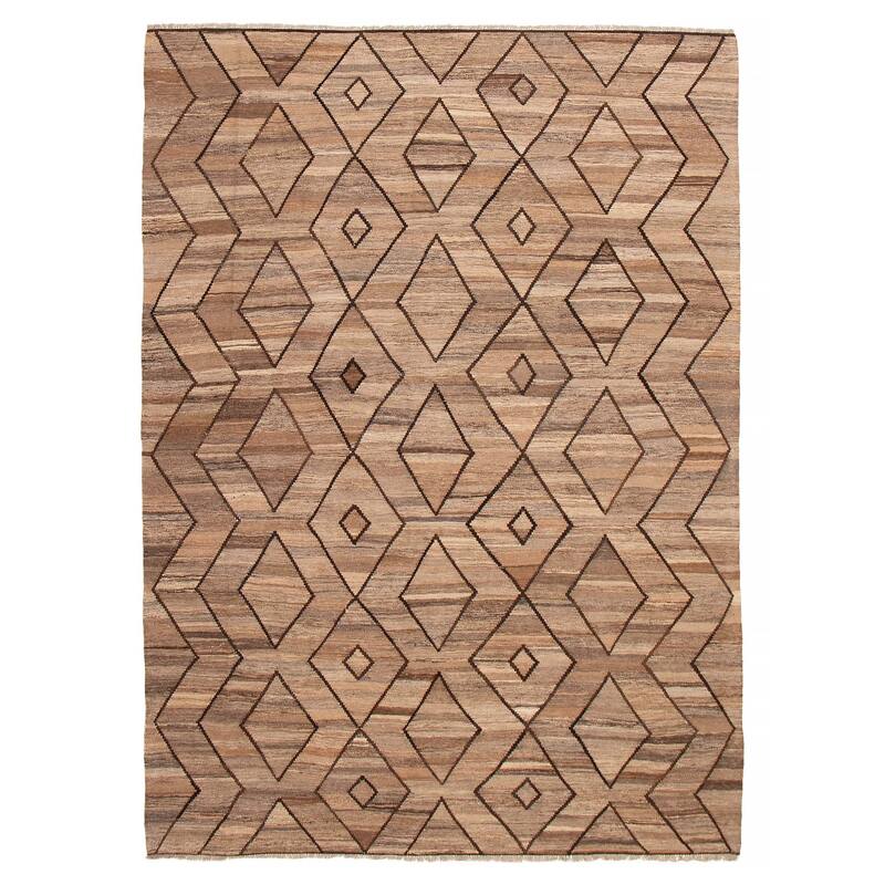 Sivas Brown Kilim 8'5" x 11'5" - 8'5 x 11'5 - Brown - 8'5 x 11'5