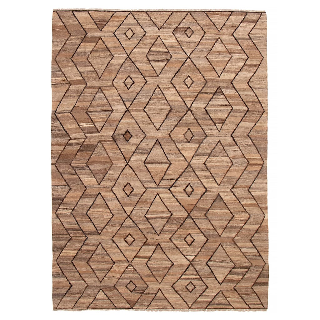 Sivas Brown Kilim 8'5" x 11'5" - 8'5 x 11'5