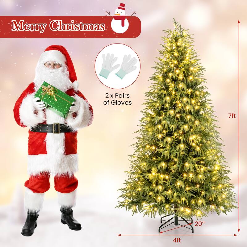 Coatway 7/7.5/8 FT Artificial Pre-Lit Christmas Tree with 400/500/470 - See Details