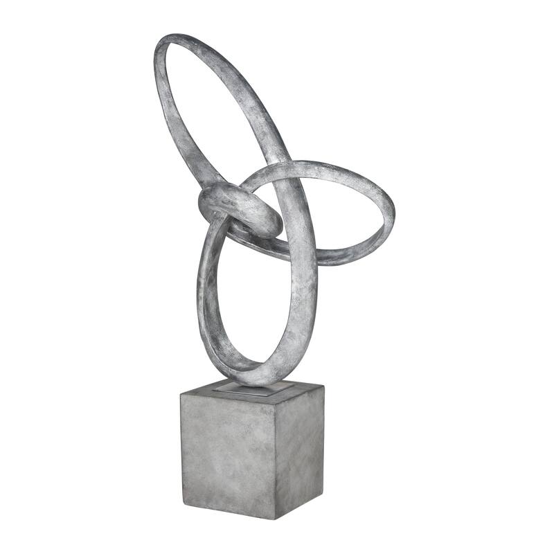 Elk Home Cobey Silver Composite 17 Inch Wide Sculpture