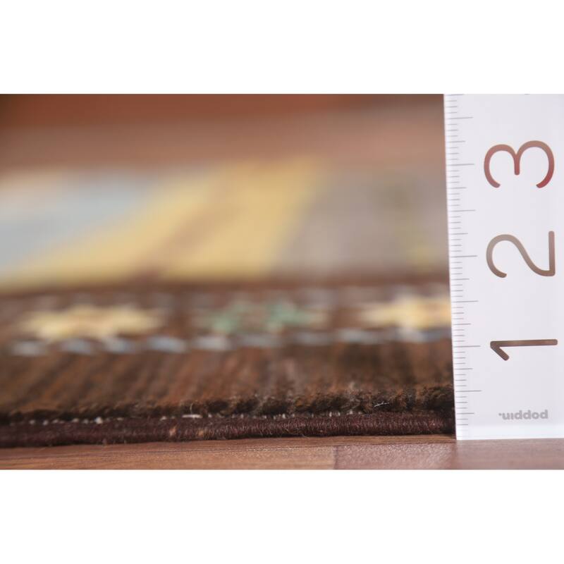 Gabbeh Kashkoli Oriental Area Rug Hand-knotted Wool Carpet - 6'5" x 8'3"