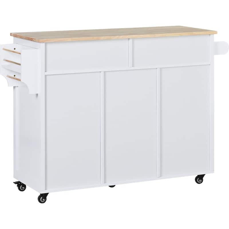 Store Kitchen Cart with Wheels and 8 Drawers