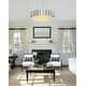 preview thumbnail 43 of 45, Zane Single Tier Chandelier Chrome - 32"
