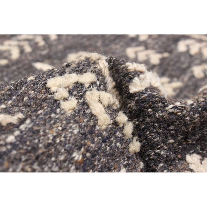 ECARPETGALLERY Hand-knotted Tangier Grey Wool Rug - 3'0 x 4'10