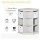 preview thumbnail 5 of 5, HOMCOM Kids Corner Cabinet, Cubby Toy Storage Organizer, Bookshelf Unit with Three Baskets