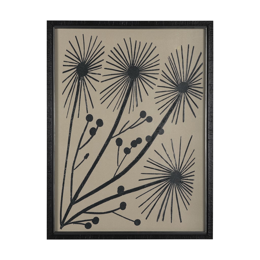 Simple Floral - Grow Framed Art Print