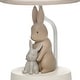 preview thumbnail 4 of 5, Lambs & Ivy Signature Bunny Hop Hand-Painted Resin Rabbits Lamp with Shade