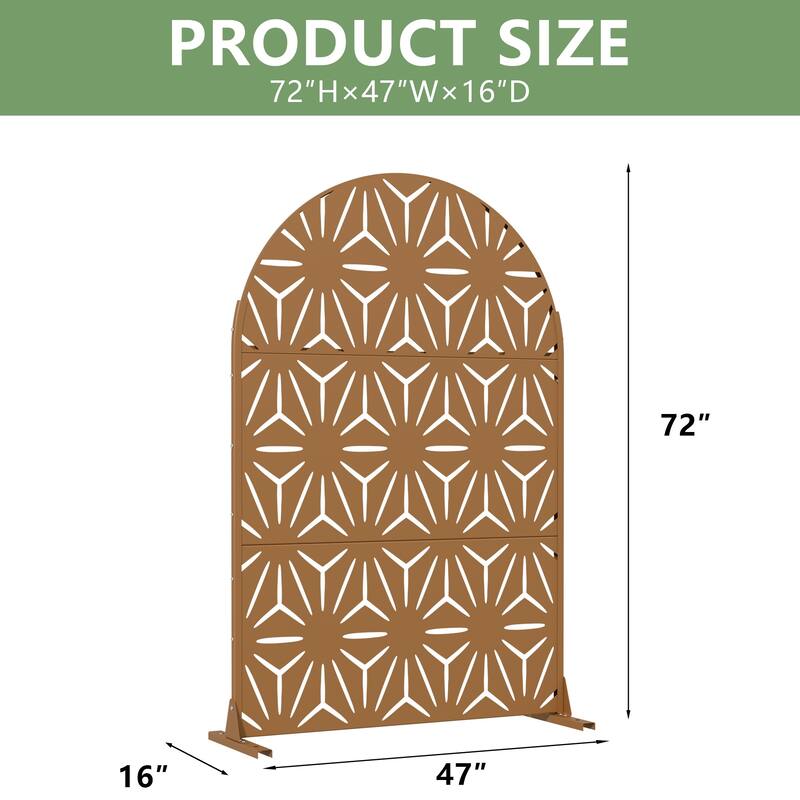 Metal Privacy Screen Outdoor Privacy Screen Outdoor Privacy Panel - 72*47