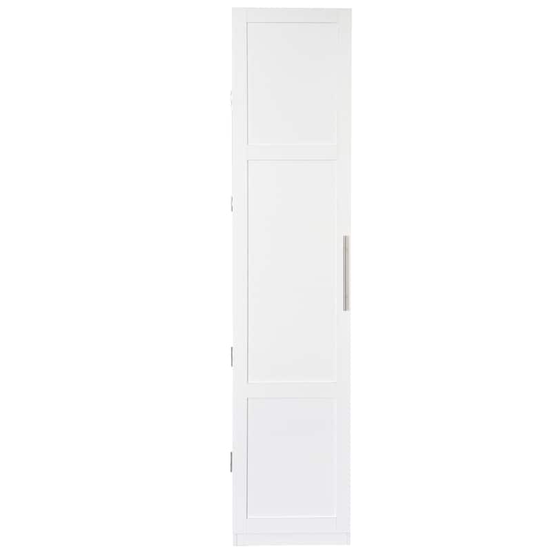 Kitchen Pantry Cabinet, White Freestanding Buffet Cupboards Sideboard With Doors & Shelves, Kitchen Pantry Storage Cabinet