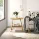 preview thumbnail 9 of 38, Roundhill Furniture Arona Mid-Century Modern Wood 3-Piece Coffee Table Set