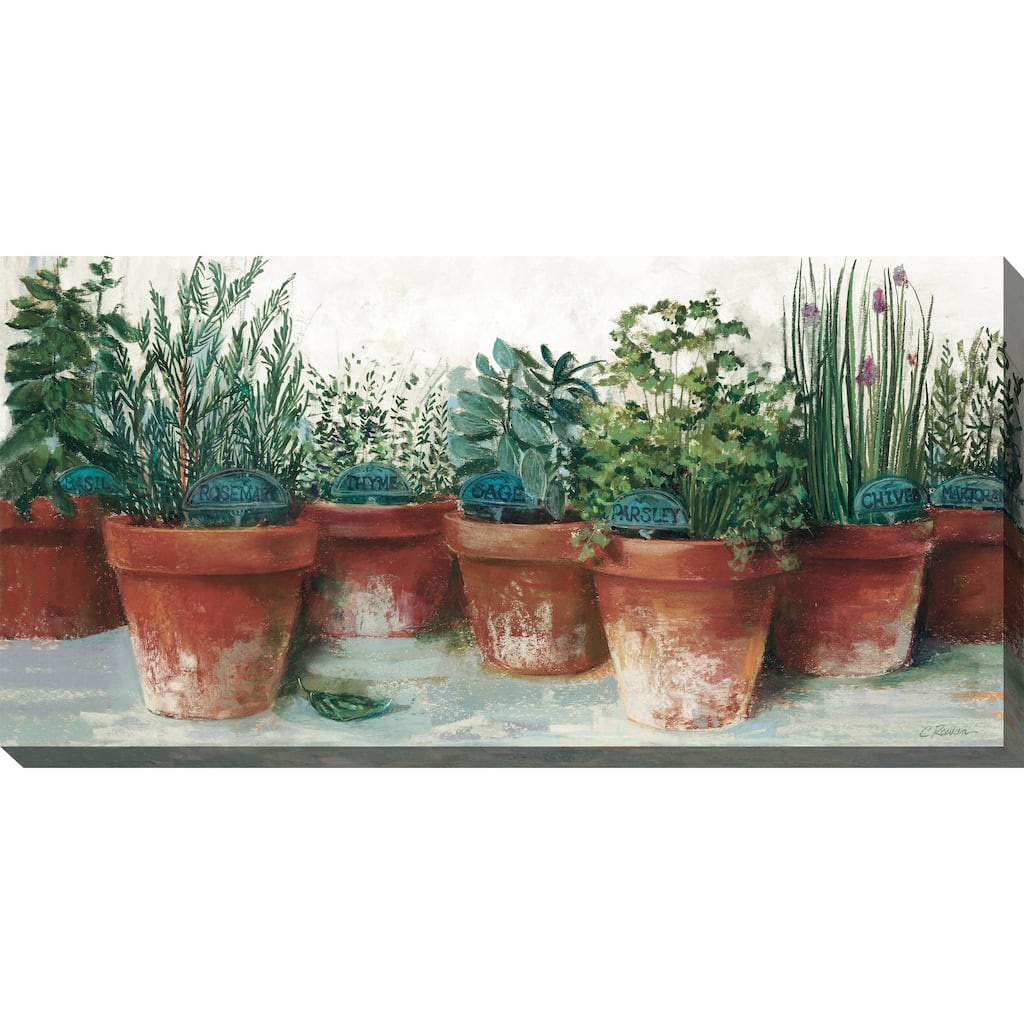 Kitchen Herbs Indoor/Outdoor Art 48"x24"