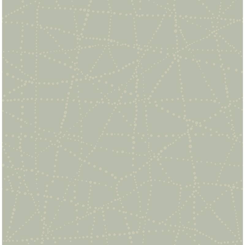 A-Street Prints Alcott Sage Dotted Wallpaper