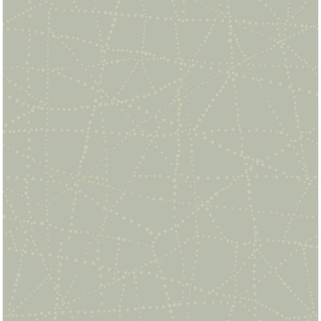 A-Street Prints Alcott Sage Dotted Wallpaper