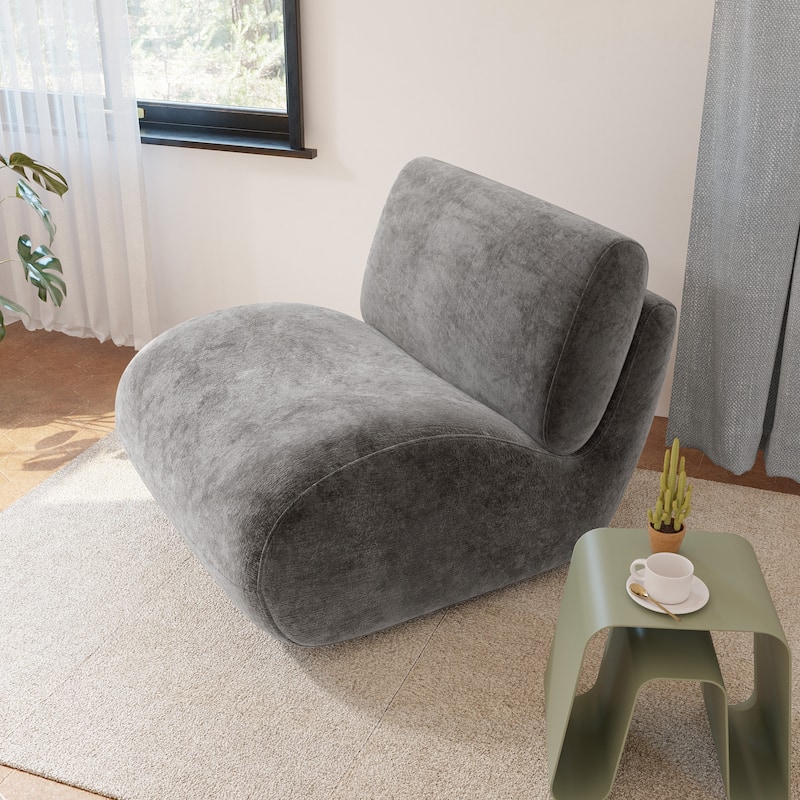 33'' Swivel Upholstered Accent Chair - Taupe
