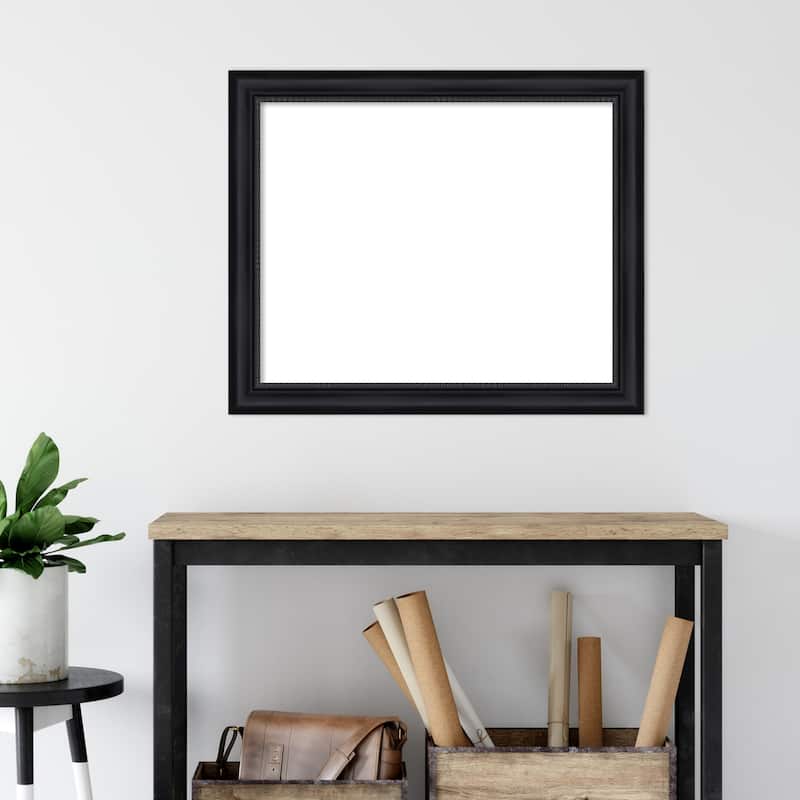 Amanti Art Astor Black Framed Dry Erase Magnetic Board