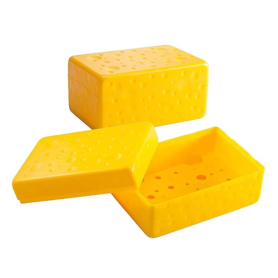 Hutzler Cheese Saver Storage Containers, Set of 2, Good for Soft or Hard Cheeses