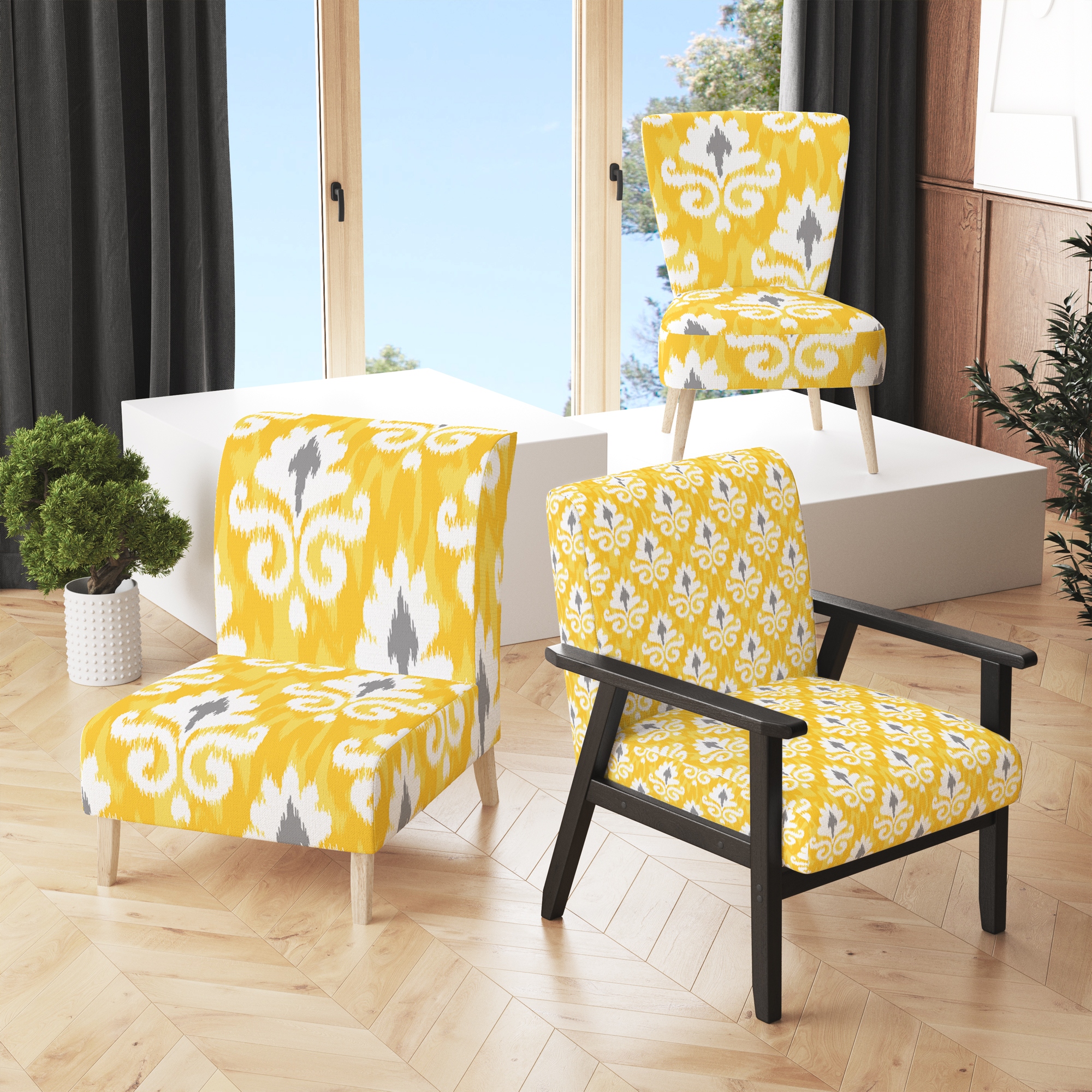 Flower pattern chair store