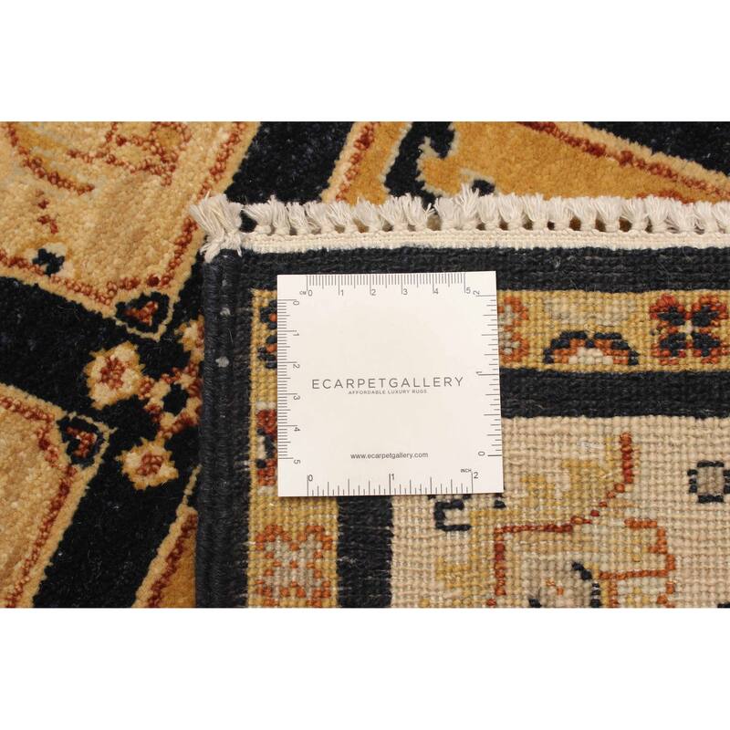 ECARPETGALLERY Hand-knotted Jamshidpour Dark Navy Wool Rug - 2' 4" x 4' 6"