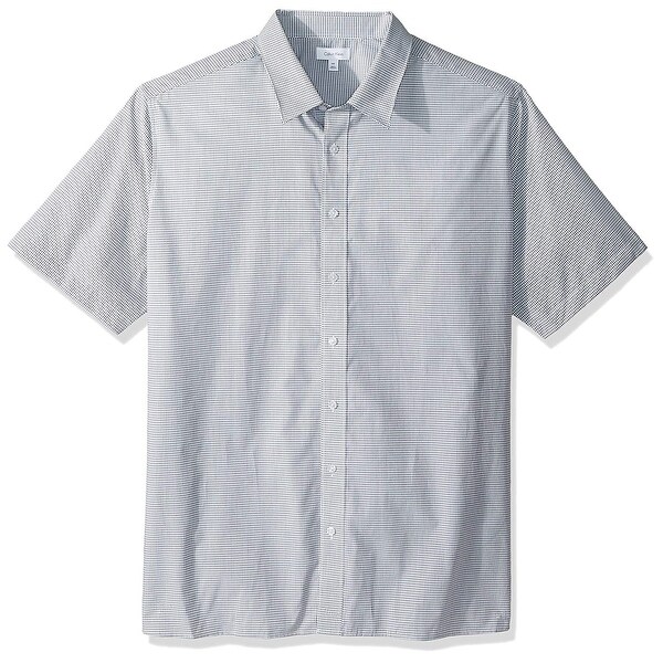 calvin klein short sleeve button down