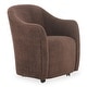 preview thumbnail 7 of 20, NADAAL STUDIOS Laken, Upholstered Rolling Dining Chair - 26 X 26 X 32.5