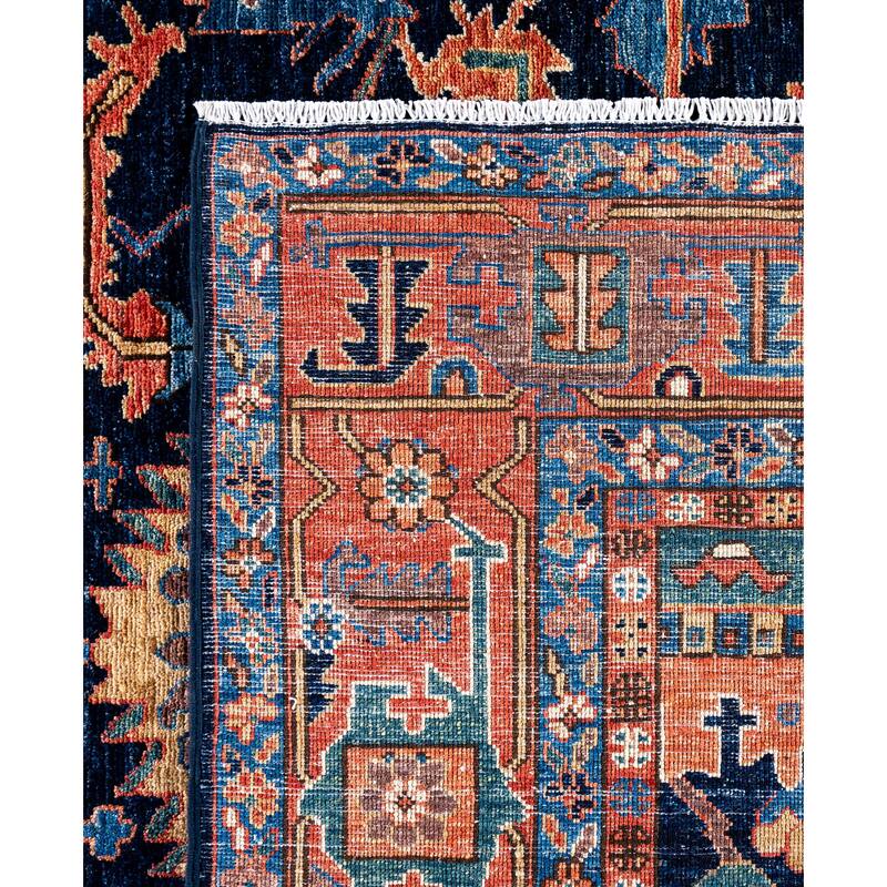 Serapi One-of-a-Kind Hand-Knotted Area Rug - Blue - 8' 2" x 9' 11"