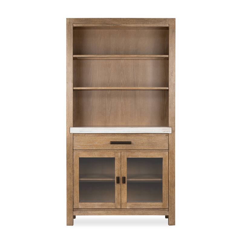 Magnussen Home Plum Creek Sierra Brown Display Cabinet - 42''W x 18''D x 80''H