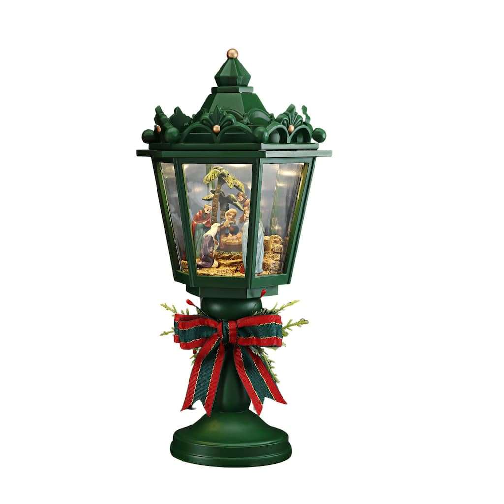 Street Lamp Nativity Christmas Decorations - 12.75" - Set of 2