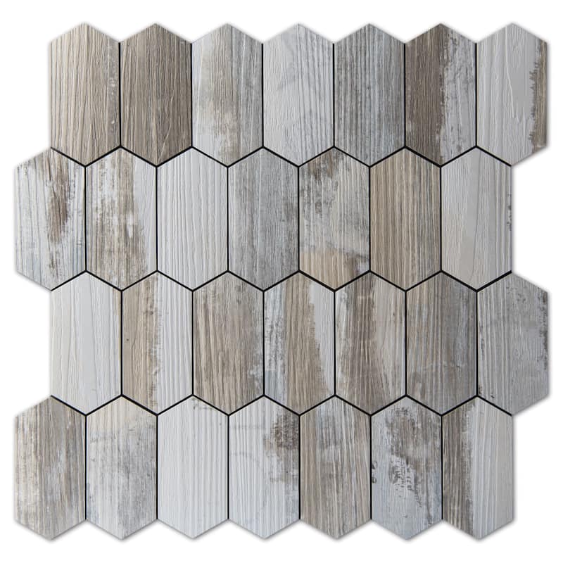 Art3d 10-Sheet Hexagon Tile Peel and Stick Backsplash,12.5X12in