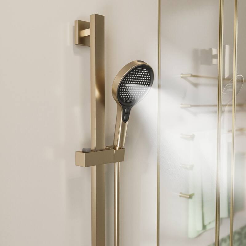 Modland 2-Function Wall Mount Shower System with 3-Mode Handheld Shower & Tub Filler Spout