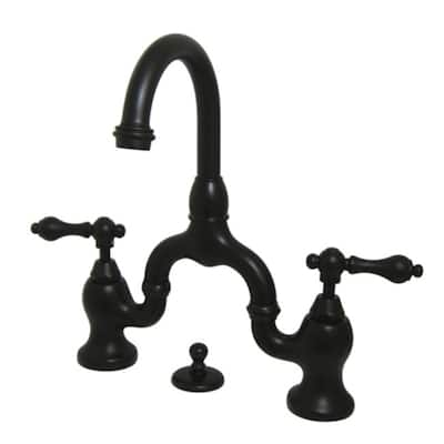 Kingston Brass English Country 1.2 GPM Bridge Bathroom Faucet with