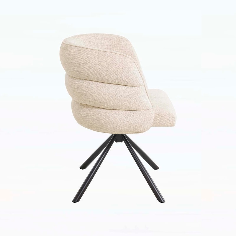 270° Swivel Home Chairs Set of 2,with Metal Base,Comfortable and Stylish for Various Rooms