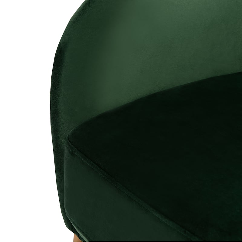 SAFAVIEH Yukiko Glam Velvet Accent Chair - 26.3" W x 31.8" L x 34" H - 26Wx32Dx34H