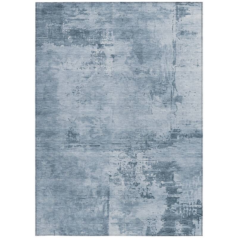 HomeRoots Abstract Transitional Rectangle Outdoor Rug