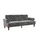 preview thumbnail 21 of 41, The Novogratz Upholstered Cassidy Futon Convertible Couch