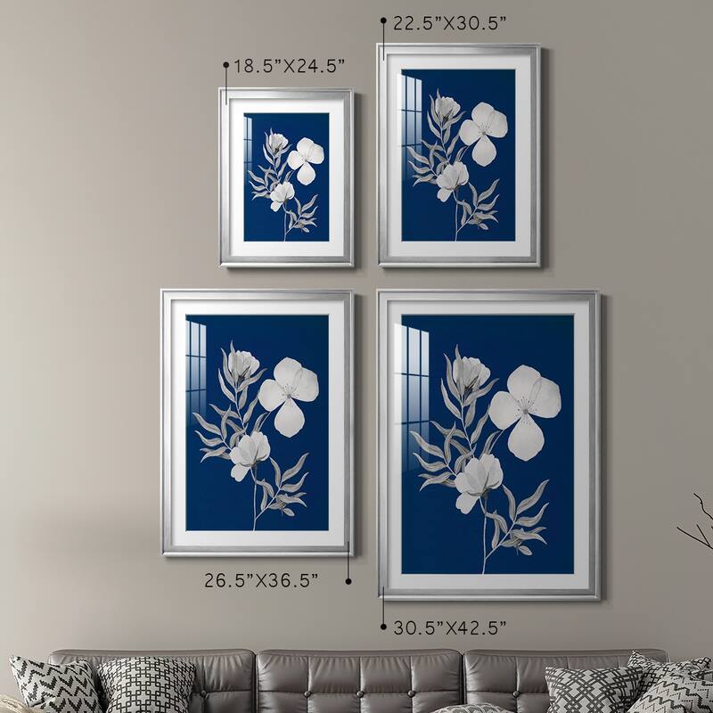 Indigo Sketch II Premium Framed Print - Ready to Hang