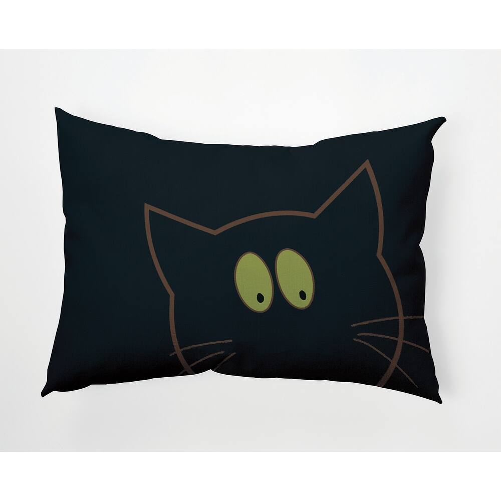 Halloween Cat Eyes Accent Pillow